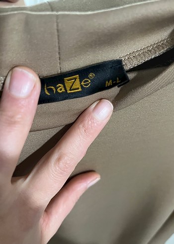 Bej Kadın Midi Sweatshirt - Görsel 3