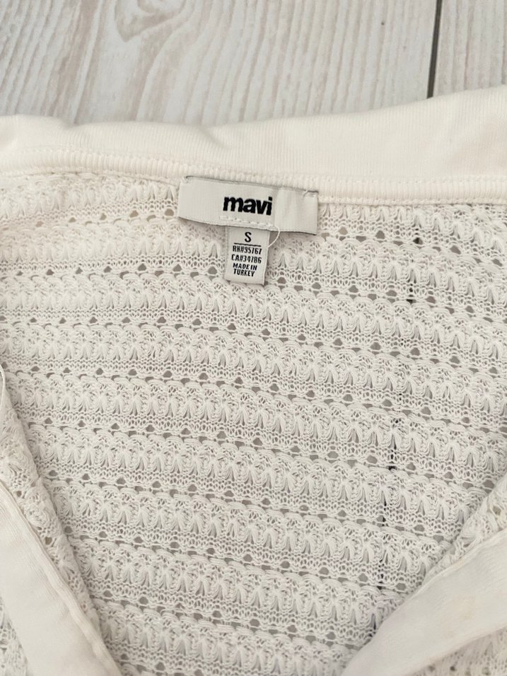 Siyah Uzun Kollu Düğmeli Mini Bluz - Görsel 2