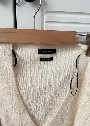 Bej Örgü Midi Keten Uzun Etek - Görsel 5