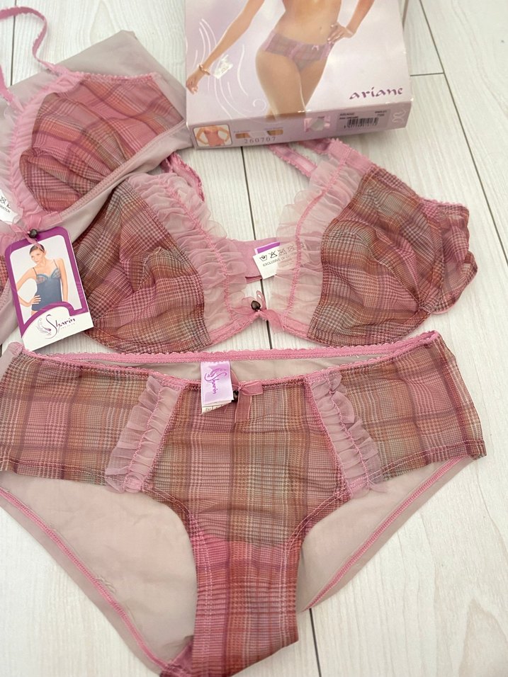 Pembe Mini Bohem Desenli Sütyen Takımı - Görsel 2