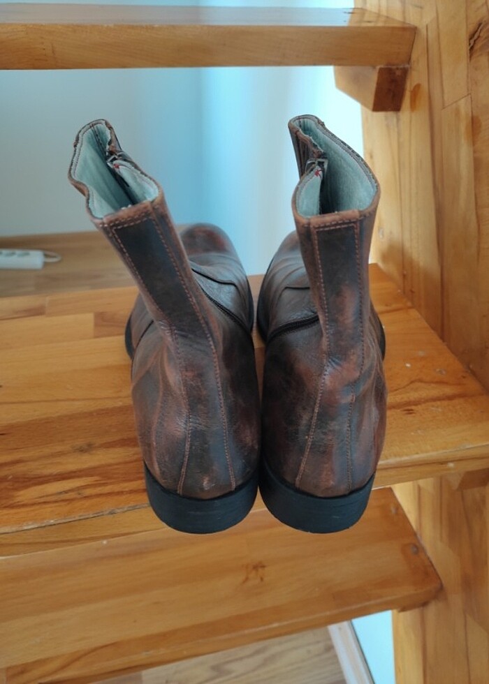 Fertini deri erkek çizme - Görsel 2