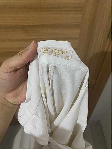 40 Beden beyaz Renk Kumaş pantolon
