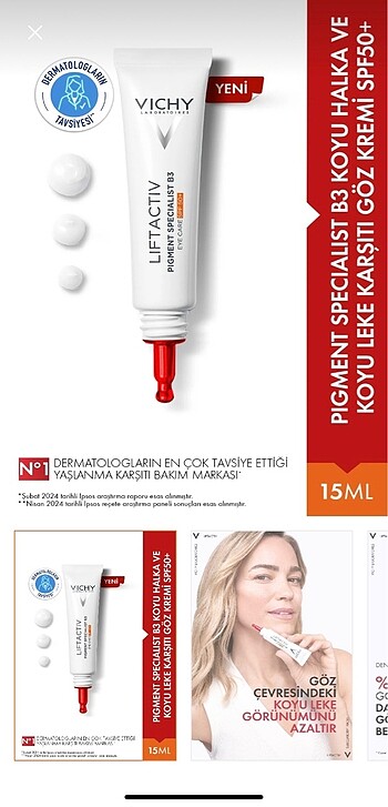 Vichy Göz Bakım Kremi