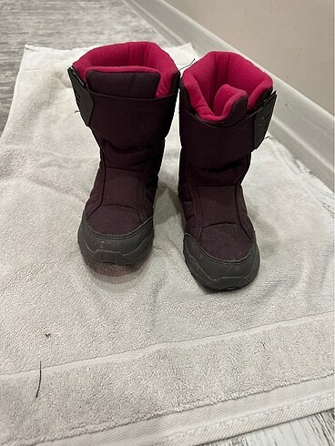 Decathlon kız çocuk pembe mürdüm kar botu/ 30 numara