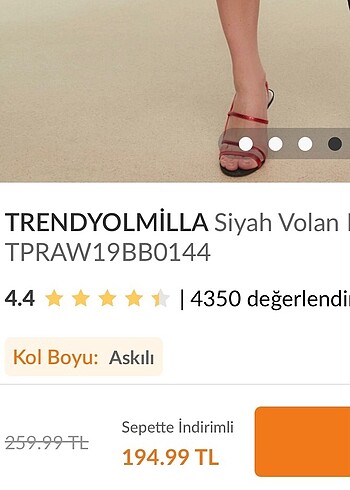 Trendyol & Milla Siyah Valon detaylı elbise