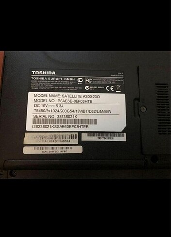 Toshiba Toshiba laptop 