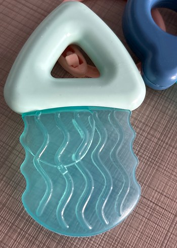 Pastel Mavi Diş Kaşıyıcı ve Çıngırak - Görsel 3