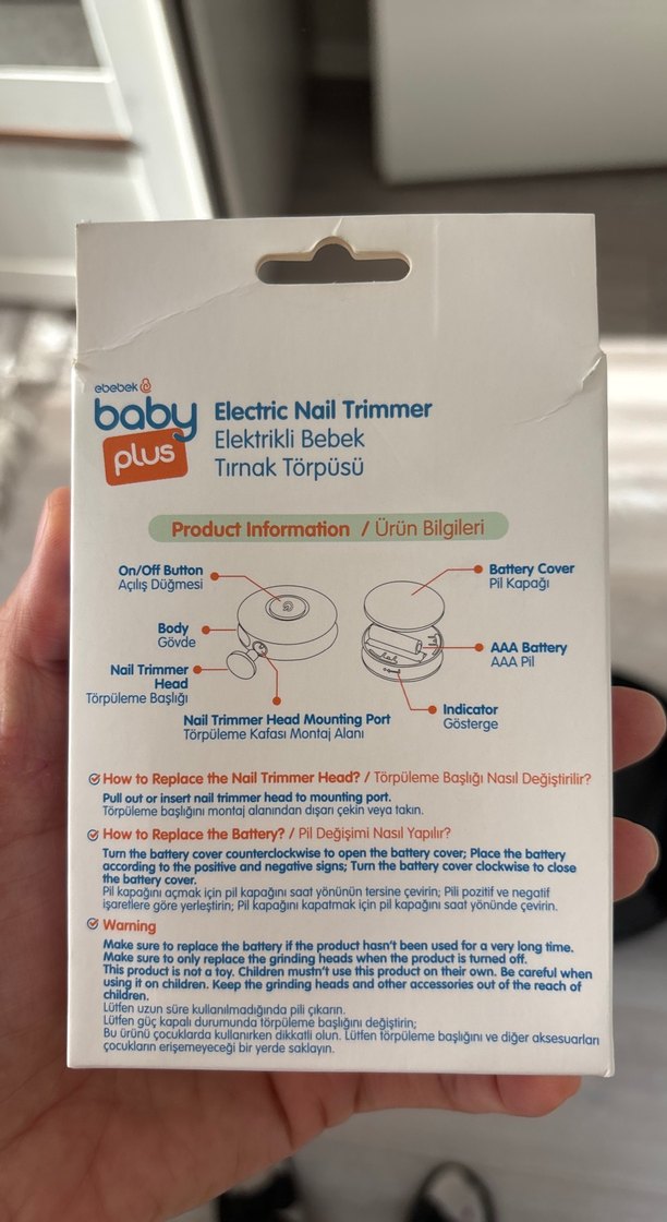 Elektrikli Bebek Tırnak Törpüsü Sarı - Görsel 3