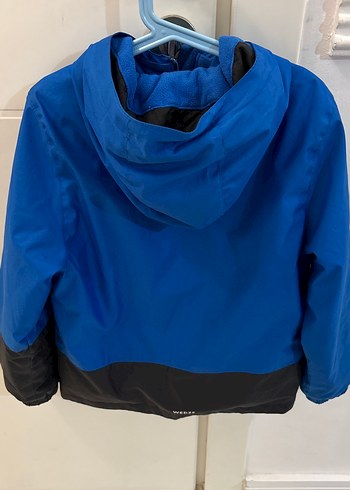 Erkek Çocuk Mavi Fermuarlı Yağmurluk - Görsel 4