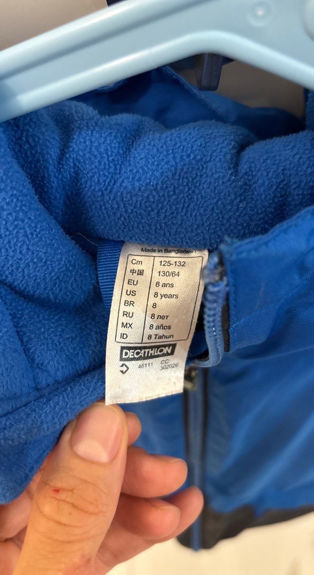 Erkek Çocuk Mavi Fermuarlı Yağmurluk - Görsel 5