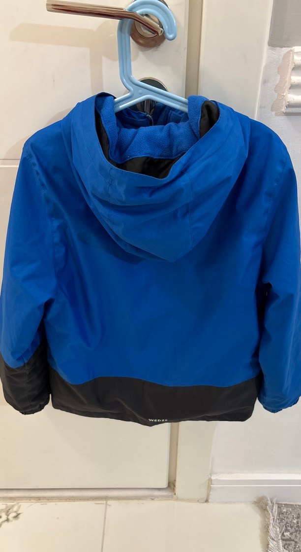 Erkek Çocuk Mavi Fermuarlı Yağmurluk - Görsel 4