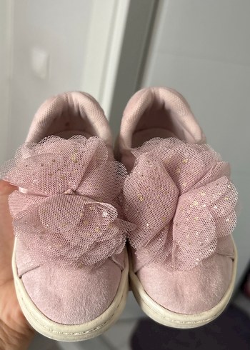 Pembe Fırfırlı Kız Çocuk Spor Ayakkabı - Görsel 2