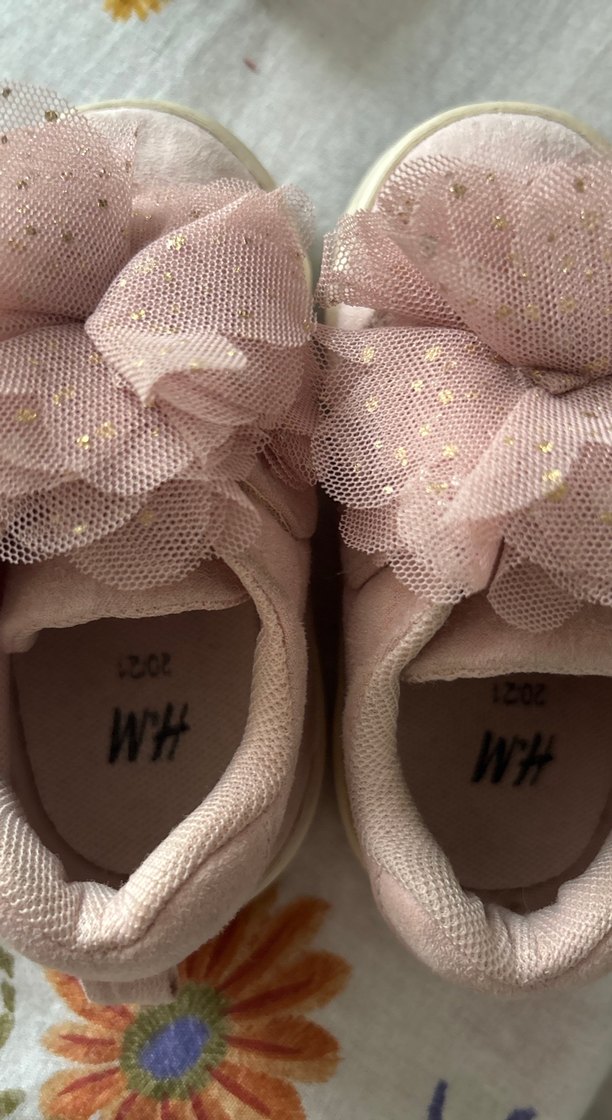 Pembe Fırfırlı Kız Çocuk Spor Ayakkabı - Görsel 3