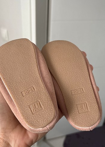 Kız Çocuk Pudra Süet Fiyonklu Babet - Görsel 4