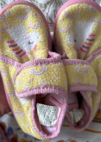 Kız Çocuk Sarı Bağlamalı Terlik - Görsel 4