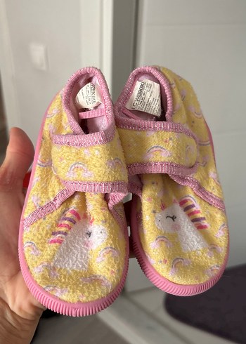 Kız Çocuk Sarı Bağlamalı Terlik - Görsel 2