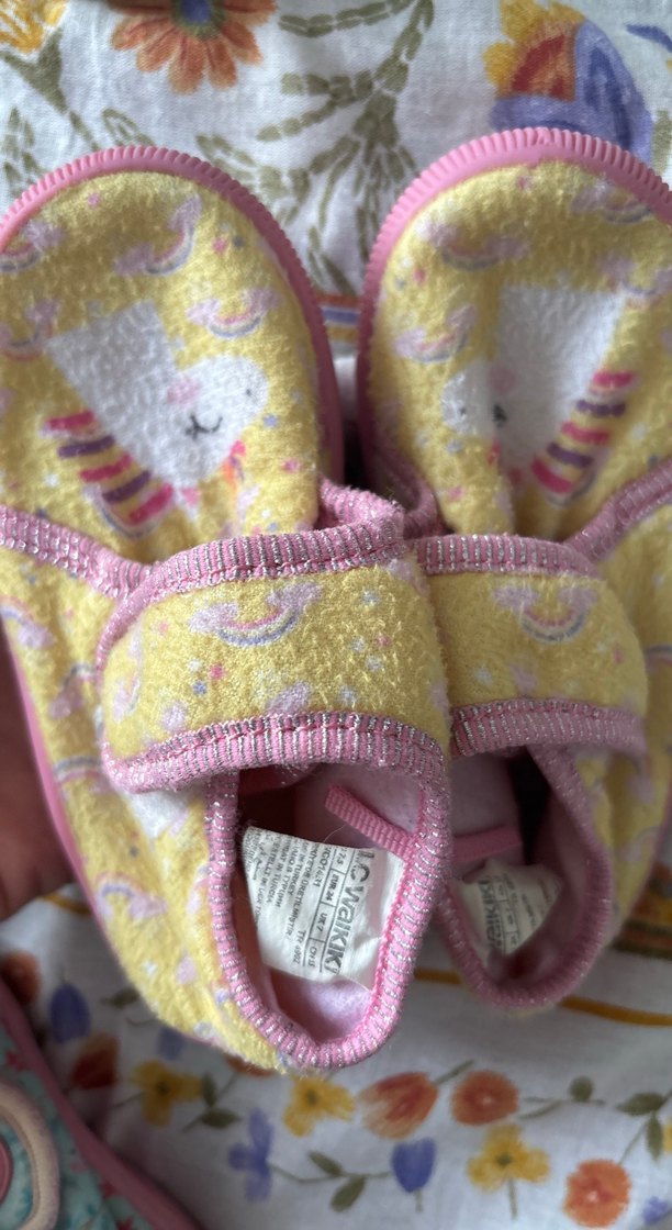 Kız Çocuk Sarı Bağlamalı Terlik - Görsel 4