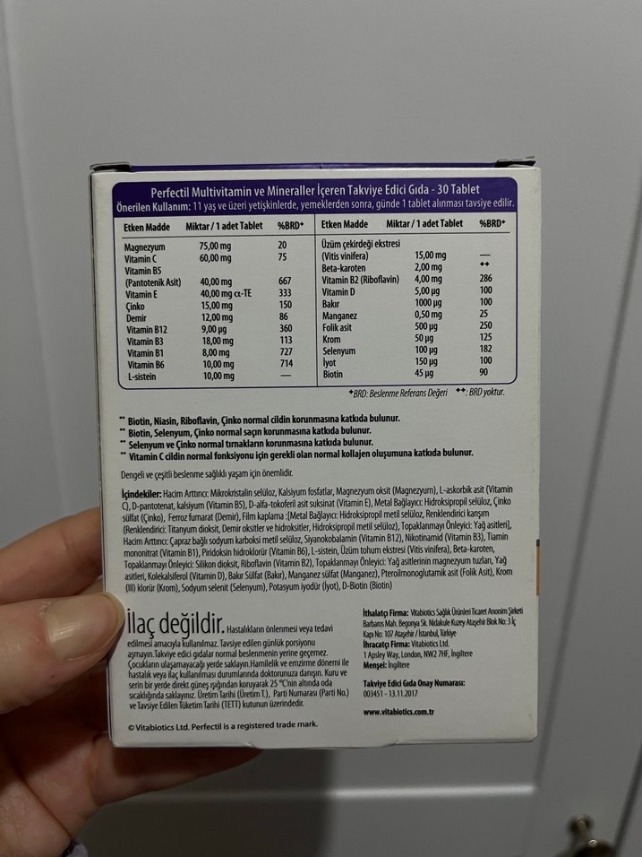 Perfectil Original Cilt Saç Tırnak Takviyesi - Görsel 2