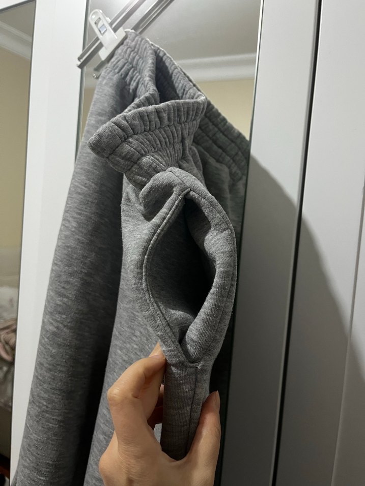 Gri  Nike  Rahat Kesim Eşofman Altı - Görsel 4