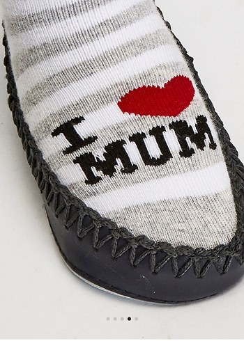 LCW bebek gri örgü ev çorabı - Görsel 2