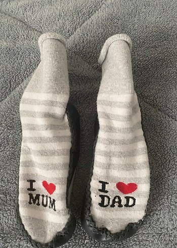 LCW bebek gri örgü ev çorabı - Görsel 3