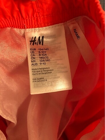 9 Yaş Beden H&M Şort Mayo