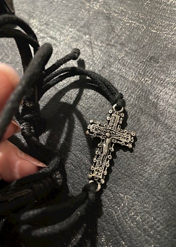  Beden Tokalı Siyah Gotik Kadın Bileklik