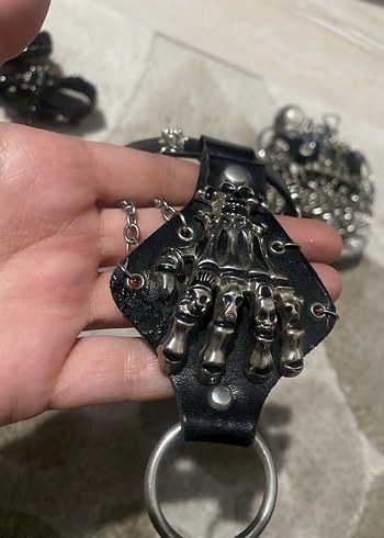 Gotik Zincir Detaylı Kadın El Zinciri - Görsel 4