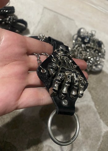 Gotik Zincir Detaylı Kadın El Zinciri - Görsel 5