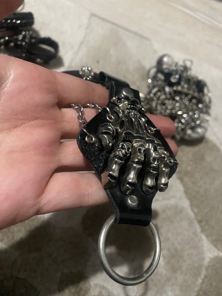 Gotik Zincir Detaylı Kadın El Zinciri - Görsel 5