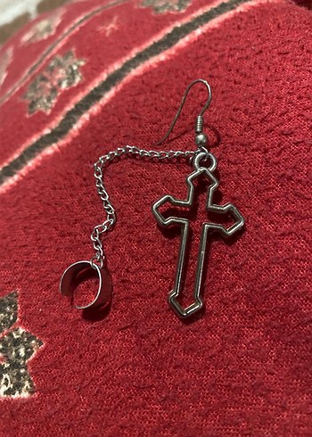 Haç küpe gotik - Görsel 2