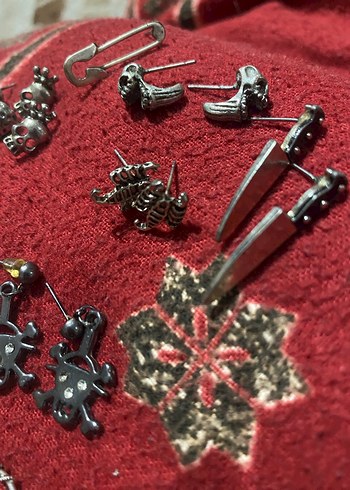 Grunge Punk Küpe Seti - Görsel 2