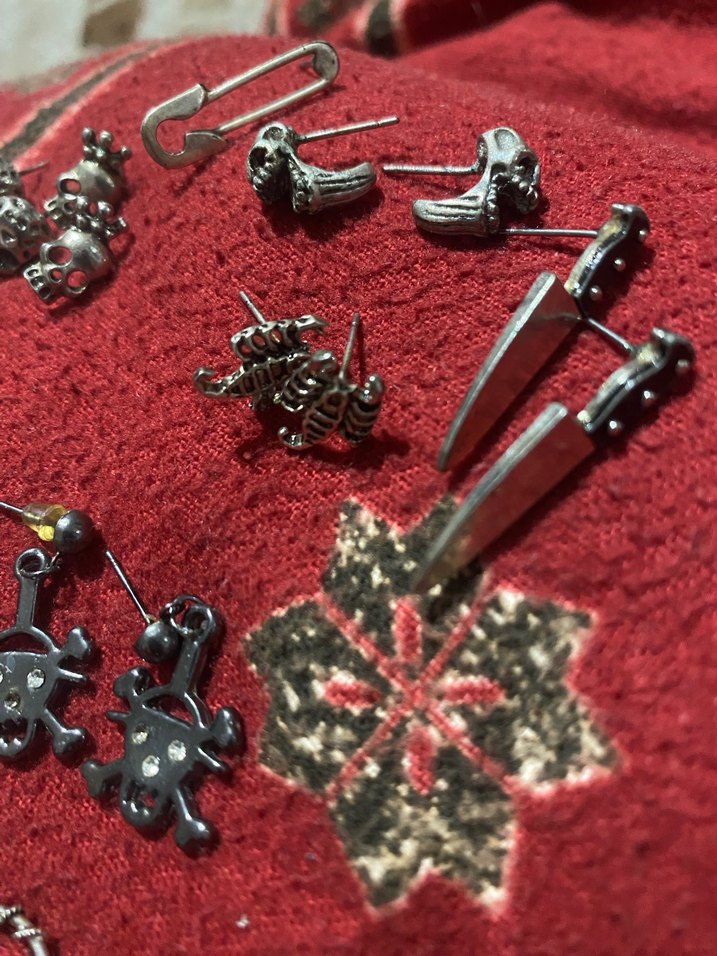 Grunge Punk Küpe Seti - Görsel 2