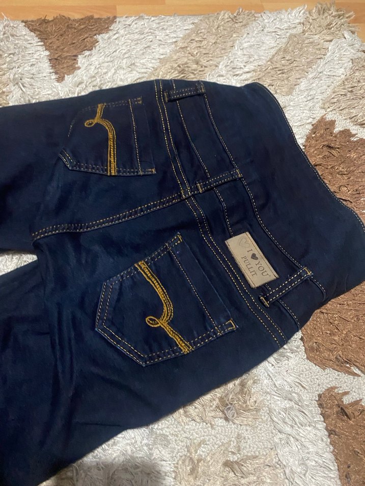 Kadın Lacivert Midi Boy Kot Pantolon - Görsel 4