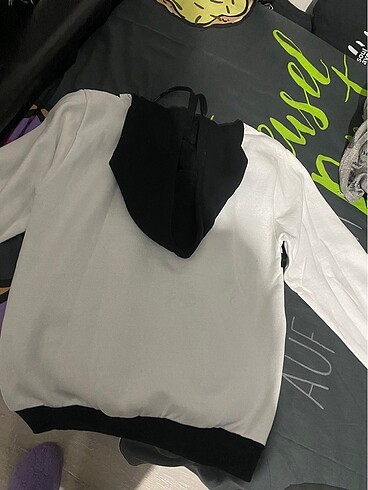 m Beden siyah Renk Damalı sweatshirt