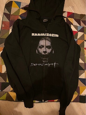 Rammstein kapşonlu sweatshirt