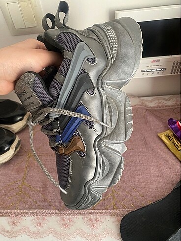 39 Beden Gri sneaker ayakkabı