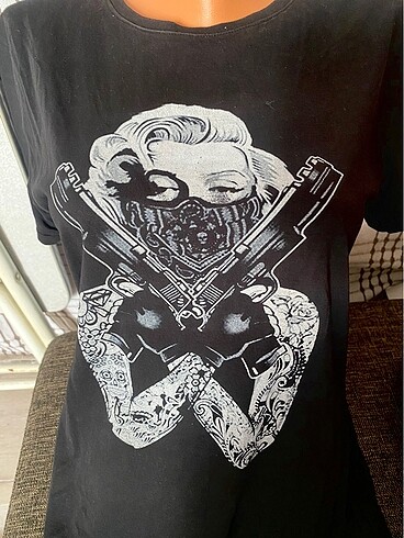 Diğer Marilyn monroe gangsta tişört zepplin