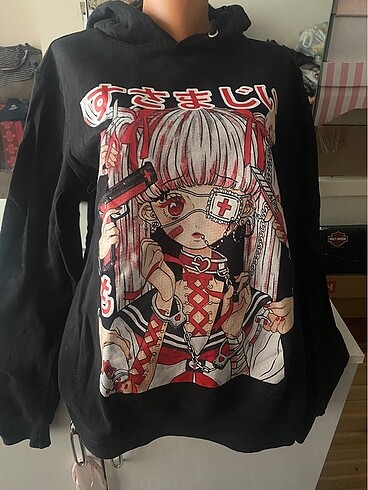 m Beden Anime kız sweatshirt hoodie