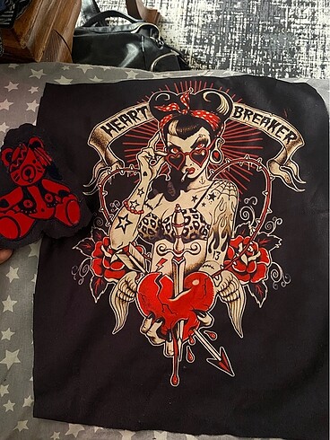 xs Beden Ayıcık ve gotik kız patch arma