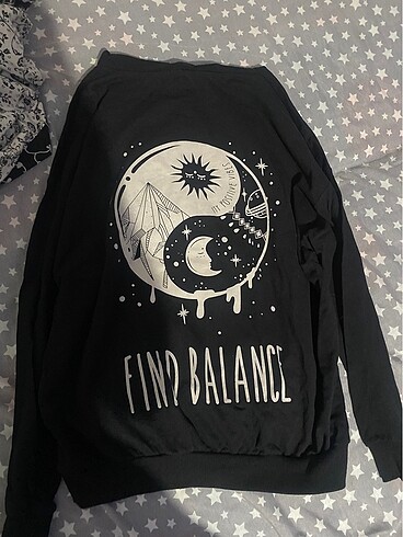 Ay yıldız sweatshirt