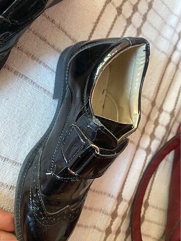 Siyah oxford ayakkabı erkek çocuk rugan - Görsel 5