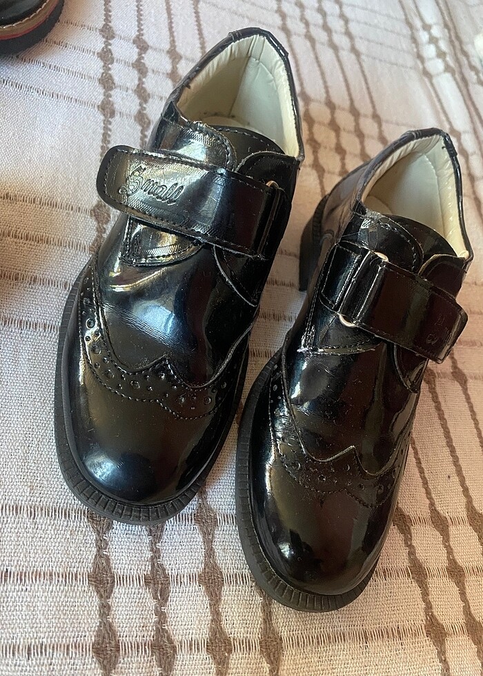 Siyah oxford ayakkabı erkek çocuk rugan - Görsel 2