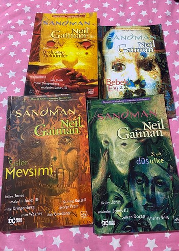 Neil Gaiman Sandman 4 Kitap Seti