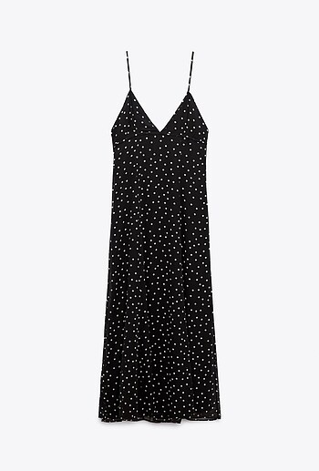 Zara Puantiyeli Maxi Elbise