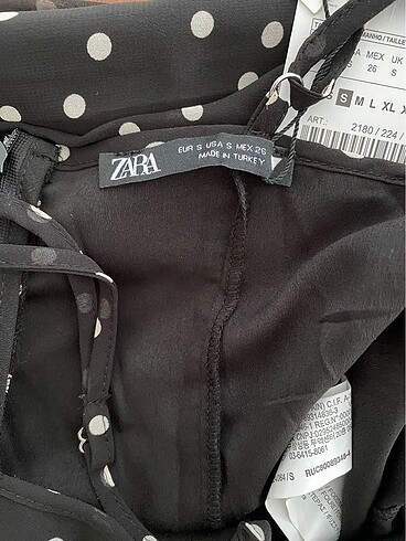 Zara Puantiyeli Maxi Elbise - Görsel 6