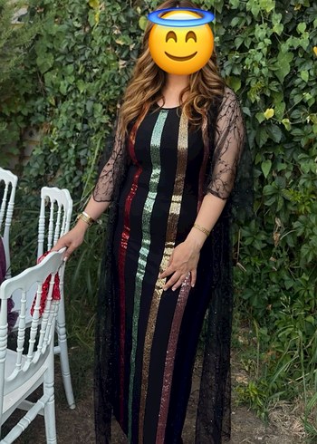 Siyah taşlı hırka - Görsel 2