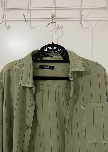 Mavi erkek gömlek - Görsel 4