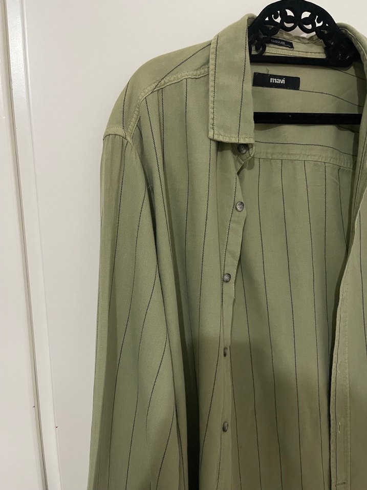 Mavi erkek gömlek - Görsel 3