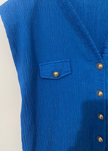 Ekol saks mavisi bluz - Görsel 6